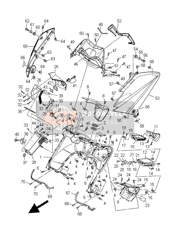 59C2835101P1, Cupolino, Yamaha, 1